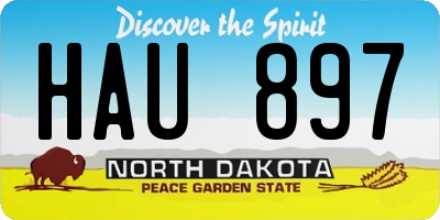 ND license plate HAU897