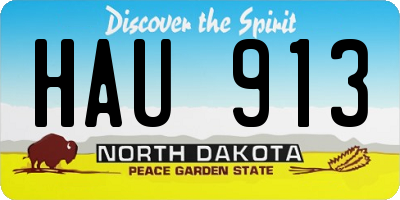 ND license plate HAU913