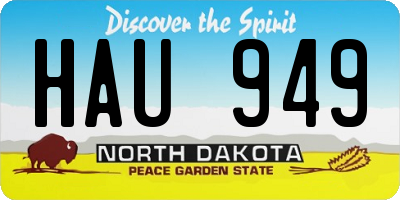 ND license plate HAU949