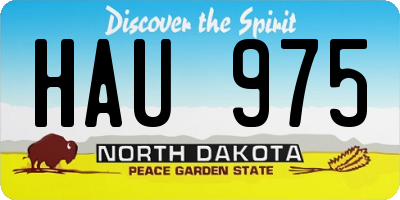 ND license plate HAU975