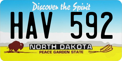 ND license plate HAV592