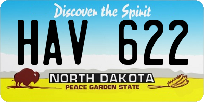 ND license plate HAV622