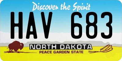 ND license plate HAV683