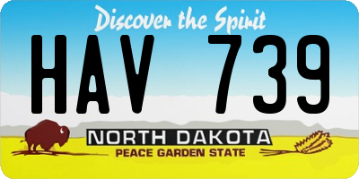 ND license plate HAV739