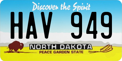 ND license plate HAV949