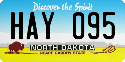 ND license plate HAY095