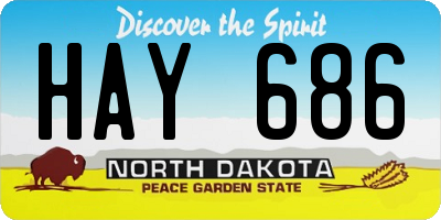 ND license plate HAY686