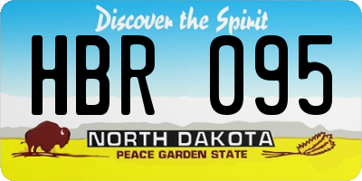 ND license plate HBR095