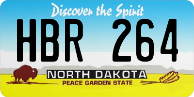 ND license plate HBR264