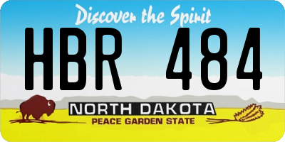 ND license plate HBR484