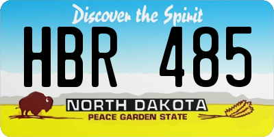 ND license plate HBR485