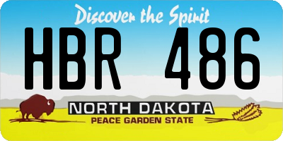 ND license plate HBR486