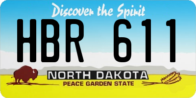 ND license plate HBR611