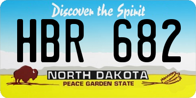 ND license plate HBR682