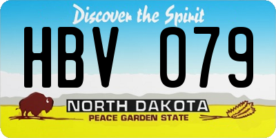 ND license plate HBV079