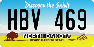 ND license plate HBV469