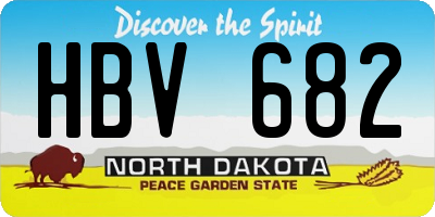 ND license plate HBV682