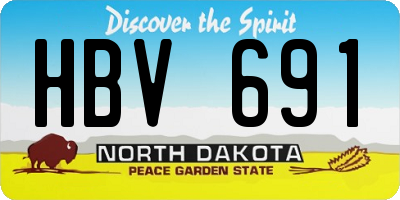 ND license plate HBV691