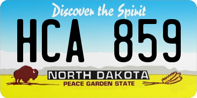 ND license plate HCA859