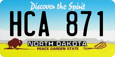 ND license plate HCA871