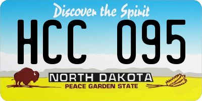 ND license plate HCC095