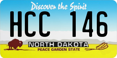 ND license plate HCC146