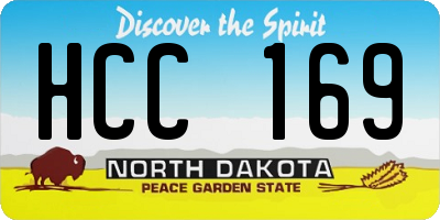 ND license plate HCC169