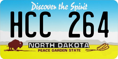 ND license plate HCC264
