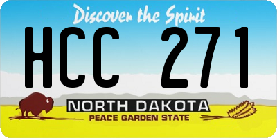 ND license plate HCC271