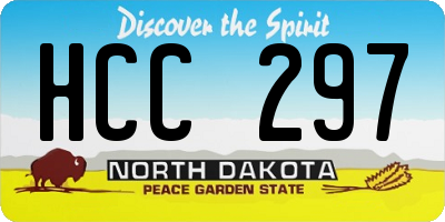 ND license plate HCC297