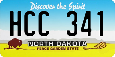 ND license plate HCC341