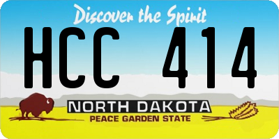 ND license plate HCC414