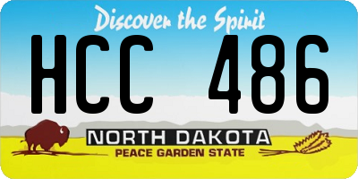 ND license plate HCC486