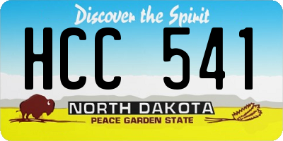 ND license plate HCC541