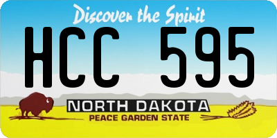 ND license plate HCC595