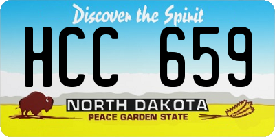 ND license plate HCC659