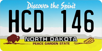 ND license plate HCD146