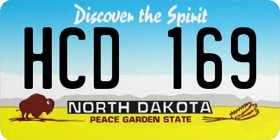ND license plate HCD169