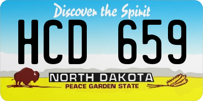 ND license plate HCD659