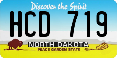 ND license plate HCD719