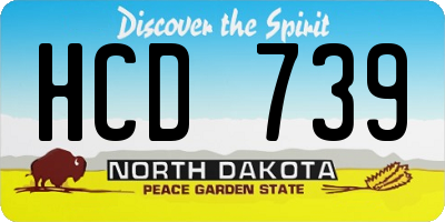 ND license plate HCD739