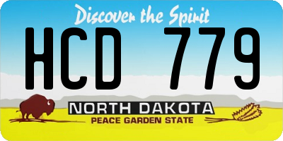 ND license plate HCD779