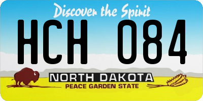ND license plate HCH084