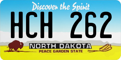 ND license plate HCH262