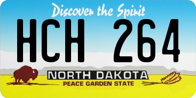 ND license plate HCH264