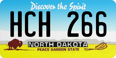 ND license plate HCH266