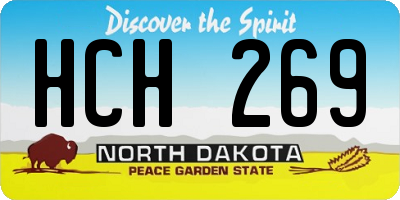 ND license plate HCH269