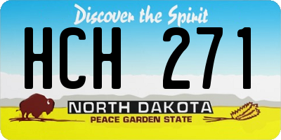 ND license plate HCH271