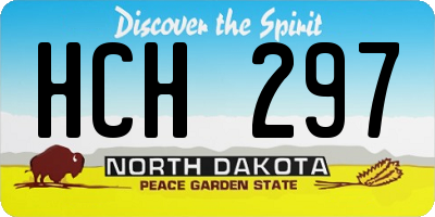 ND license plate HCH297