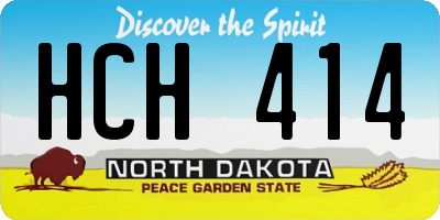 ND license plate HCH414